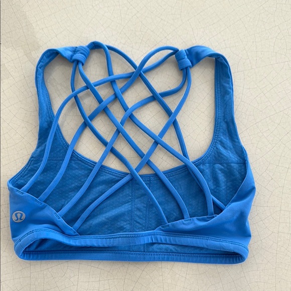 Lululemon Athletica Blue Multi-Strap Sports Bra - Picture 1 of 3